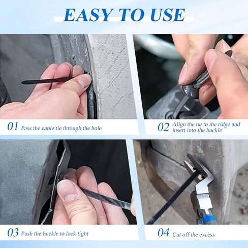 100pcs مشبك ربطة الكبلات العالمي من النايلون ، حامل روابط الرمز البريدي للخدمة الذاتية ، مشبك ربطة عنق الكابل ، مقاطع السيارات ، مثبت للسيارة اليومية للتثبيت التلقائي in Saudi Arabia