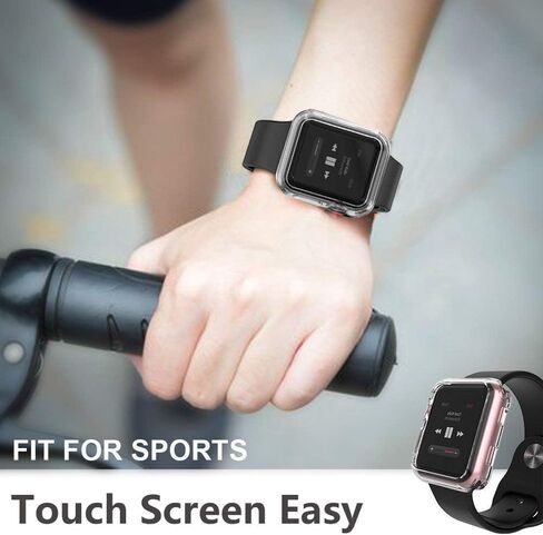 HANKN Soft Case for Apple Watch Series 9 8 7 45mm / Series 6 5 4 Se 44mm Case, Plated Shiny Soft TPU Cover Iwatch Bumper [NO Front Screen Protector] (Gold) in Kuwait