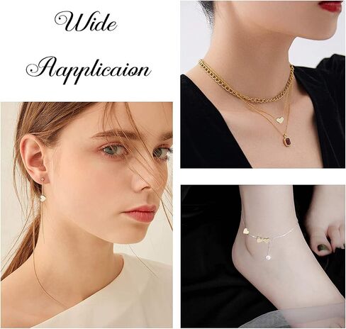 PH PandaHall 60pcs 14K Gold Plated Heart Beads, Heart Spacer Beads 6x7mm Metal Love Brass Loose Bead for Summer Necklace Bracelet Wedding Birthday Jewelry Making in Saudi Arabia