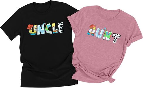 Toy Dad Shirt Toys Mom T-Shirts Funny Mama and Dada Shirts Matching Birthday Top Family Vacation Cartoon Tee in Saudi Arabia