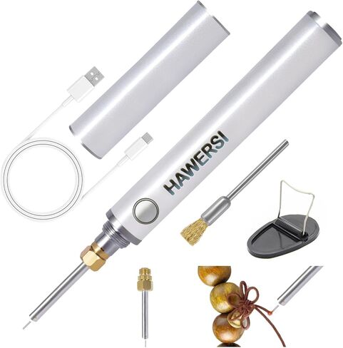 Rechargeable Dual-Heating Thread Burner Kit,Cordless Thread Zapper with Tip,Cleaning Brush,Tool Stand,Burning Pen for Jewelry Making,Beading,Leather Craft,Sewing,Weaving and Stringing in Saudi Arabia