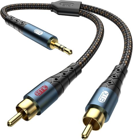 EMK 2-Pack RCA أنثى إلى الإناث محول موصل RCA المطلي بالذهب 24K لتوسيع كابل الصوت/الفيديو in Saudi Arabia