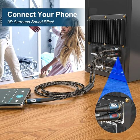 EMK 2-Pack RCA أنثى إلى الإناث محول موصل RCA المطلي بالذهب 24K لتوسيع كابل الصوت/الفيديو in Saudi Arabia