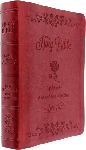 Personalized Saint Thérèse Bible (NABRE Edition) – Custom Engraved Catholic Bible – Elegant Devotional Gift for Prayer & Study in Saudi Arabia