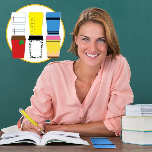 Thenshop 12 Set Back to School Teacher Gifts Funny Teacher Appreciation Sticky Notes Ballpoint Pen Notepad Self Adhesive Writing Thank You Gift Bulk for Women School Employee Classroom Office Supplies in Saudi Arabia
