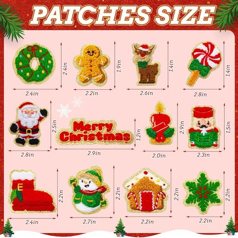 50PCS Preppy Cute Chenille Patches Self Adhesive Embroidered Rainbow Meteor Flower Heart Star Lighting Boho Stickers Sew on Repair Patches for Jackets Jeans Hats Backpacks in Kuwait