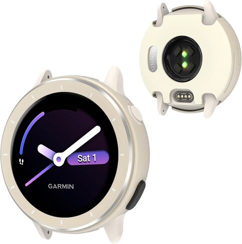 علبة Bearddo Metal لـ Garmin Vivoactive 6 Smartwatch ، 2 في 1 مديك من الفولاذ المقاوم للصدأ وغطاء خلفي مع إكسسوارات القماش التنظيف ، حالة وقائية مقاومة للصدمات الوعرة لـ 6 رجال نشطين رماديون داكن رماديون in Kuwait
