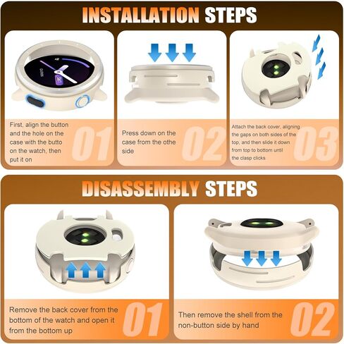 علبة Bearddo Metal لـ Garmin Vivoactive 6 Smartwatch ، 2 في 1 مديك من الفولاذ المقاوم للصدأ وغطاء خلفي مع إكسسوارات القماش التنظيف ، حالة وقائية مقاومة للصدمات الوعرة لـ 6 رجال نشطين رماديون داكن رماديون in Kuwait