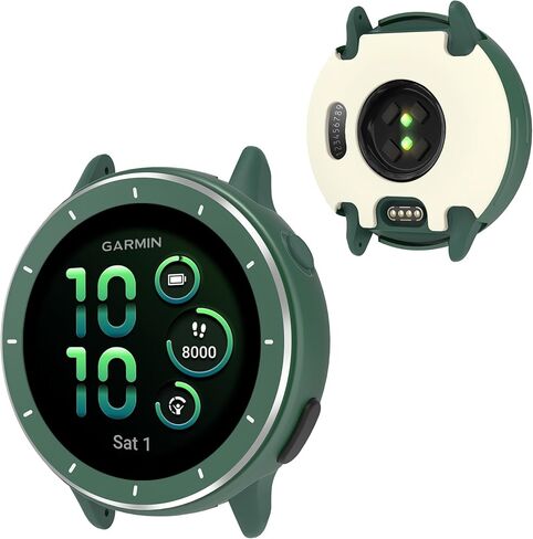 علبة Bearddo Metal لـ Garmin Vivoactive 6 Smartwatch ، 2 في 1 مديك من الفولاذ المقاوم للصدأ وغطاء خلفي مع إكسسوارات القماش التنظيف ، حالة وقائية مقاومة للصدمات الوعرة لـ 6 رجال نشطين رماديون داكن رماديون in Kuwait