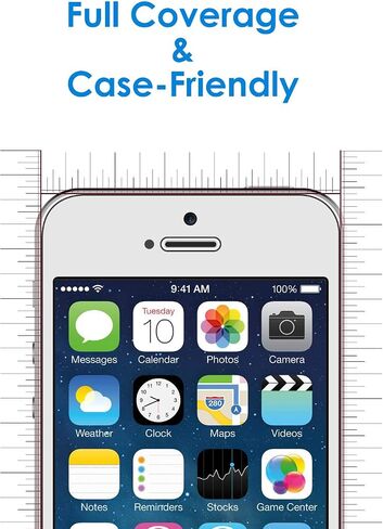 واقي شاشة Jetech لـ iPhone 6 و iPhone 6S ، و 4.7 بوصة ، ومفهارة ، و 2 عبوة in Saudi Arabia