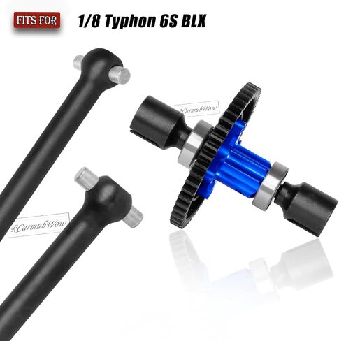 RC 50T SPIPPER TEALE TEALES W/CENTRENT REVERDSS PRODRADERS ARRM A 1/8 TYPHON 6S ، CVD الأمامي والخلفي ، CVD مع مجموعة شببر 50T ، Blue in Saudi Arabia