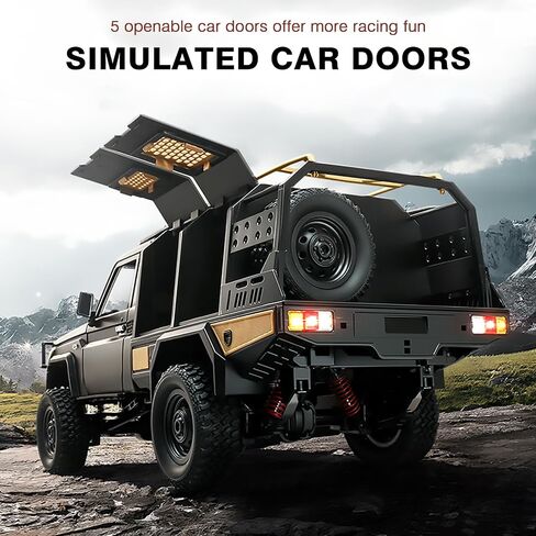 1/12 مقياس RC Crawler ، MN-82 PRO RTR RC Truck LC79 4x4 Off Road Meuitles 2.4GHz RC CAR مع مصابيح LED للبالغين Hobby Toys (رمادي) in Kuwait