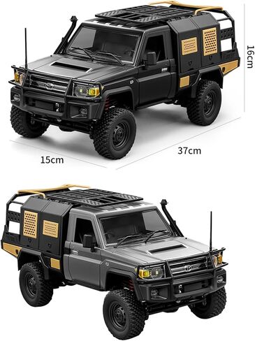 1/12 مقياس RC Crawler ، MN-82 PRO RTR RC Truck LC79 4x4 Off Road Meuitles 2.4GHz RC CAR مع مصابيح LED للبالغين Hobby Toys (رمادي) in Kuwait