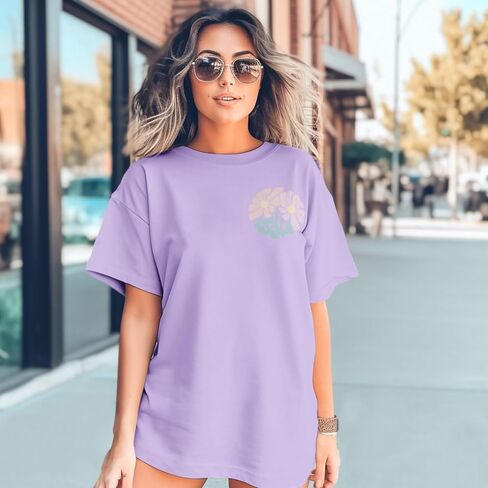 Christian Faith Tshirts for Women Jesus Religious Bible Verse Shirts Inspirational Floral Oversized Graphic Tees in Kuwait