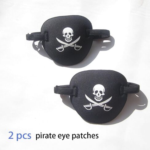Eye Patch,2pcs Eye Patches for Adults,Medical Eyepatch for Left Right Eye After Surgery,Adjustable Eye Patch for Amblyopia Strabismus Black in Kuwait