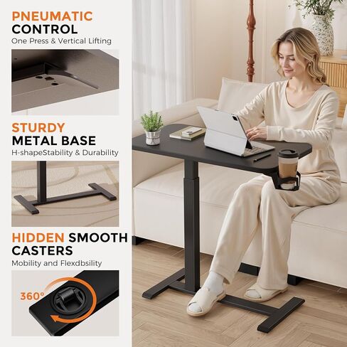 COMHOMA 4 Pcs M8 Swivel Stem Casters Furniture Wheel, Overbed Table Accessories Desk Wheels, 5/16 Inch Stem Diameter in Saudi Arabia