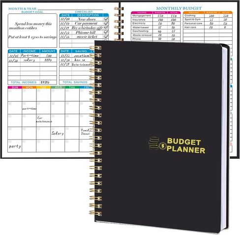 Budget Planner - Monthly Bill Organizer with Expense Saving Debt Notebook to to Take Control of Your Money, Undated Financial Planner/Budget Book, Start Anytime, A5(8.6x5.9 inches),100gsm Paper in Saudi Arabia