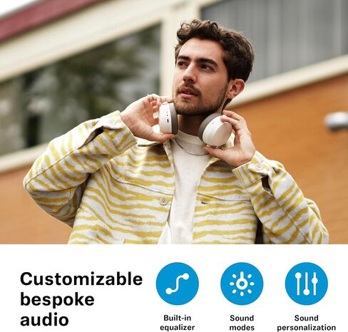 Sennheiser Consumer Audio Momentum 4 سماعات رأس لاسلكية - سماعات رأس بلوتوث للمكالمات المتوسطة الكريستال مع إلغاء الضوضاء التكيفية ، عمر البطارية 60 ساعة ، تصميم قابل للطي خفيفة الوزن - أسود/نحاسي in Kuwait