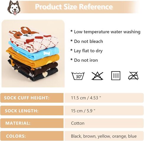 YOYOU Cat Socks for Women, Funny Cute Animal Crew Sock, Patterned Novelty Quarter Socks 5 Pair in Kuwait