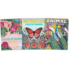 Ilyever 3 Pack Mandala Coloring Book Set for Adults, 60 Unique Mandala Designs for Stress Relief & Relaxation, Spiral Bound Coloring Books for Adults or Women in Saudi Arabia