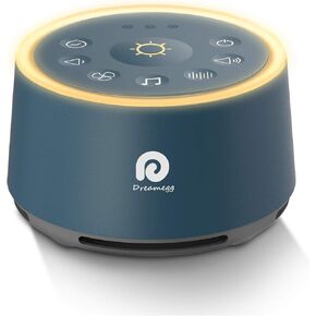 Dreamegg Baby Sound Machine with Nursery Lamp, 25 Soothing Sounds, Alarm Clock, Dimmable Night Light, White Noise Machine for Sleep Sound Machine, Baby Shower Gifts Must Haves, Wood in Kuwait