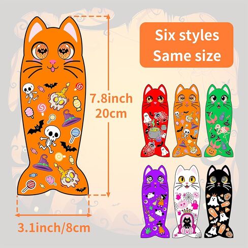 6 PCS Large Catnip Toys for Indoor Cats Crinkle Sound Plush Toys Kitten Cat Chewing Kicker Toy in Kuwait
