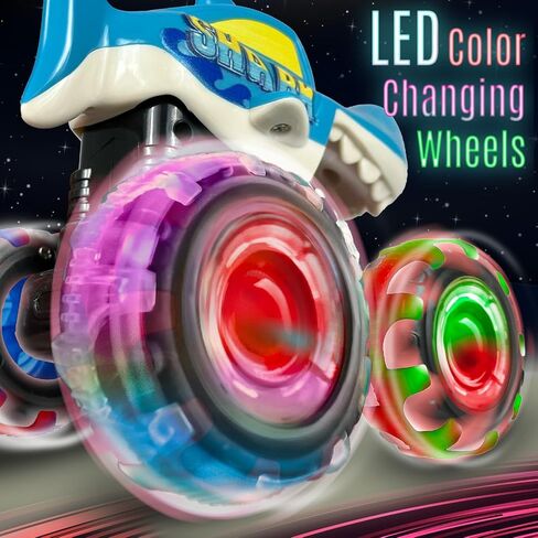stargo - Shark Monster Truck Toys - Light Up Chomping Pull Back Truck | Birthday Gifts for Toddlers, Boys Toys, Monster Truck Children’s Toys for Kids, Boys Ages 3-5 4-6 5-7 4-8 in Kuwait