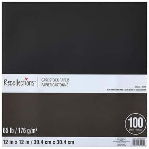 100 Sheets Neutral Palette 12" x 12" Cardstock Paper by Recollections - Acid and Lignin Free Paper for Scrapbooks, Arts & Crafts - 1 Pack in Saudi Arabia