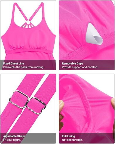 Holipick Womens Tankini Swim Top Only Tankini بدلة الاستحمام لا يوجد قاع in Saudi Arabia
