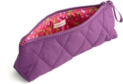 Vera Bradley Featherweight Pencil Pouch, Swirling Poppies in Saudi Arabia