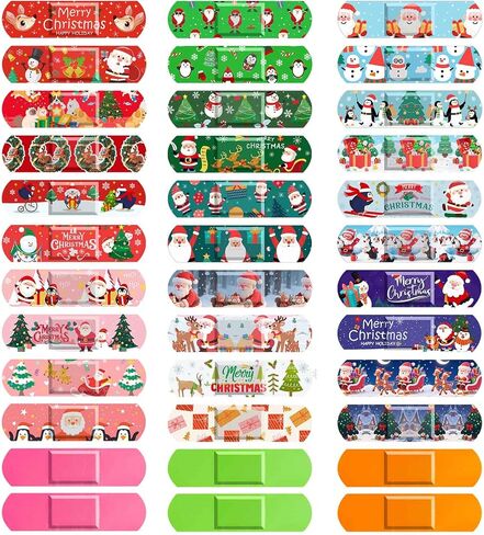 33 Styles Kids Cartoon Bandages 300 Pcs Adhesive Flexible Unicorn Bandages Cartoon Bandaids Variety Pack Waterproof Breathable Protect Scrapes and Cuts for Girls Boys Children Toddlers(Cute) in Saudi Arabia
