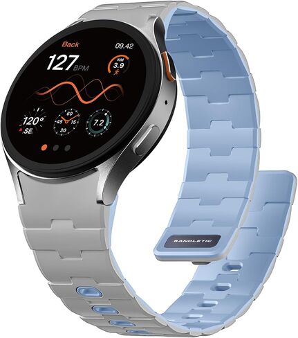شريط السيليكون المغناطيسي متوافق مع Samsung Galaxy Watch 7 6 5 4 Fe 40mm 44mm/for Galaxy Watch 6 4 Classic 43mm 47mm 42mm 46mm/Watch 5 Pro 45mm ، in Saudi Arabia
