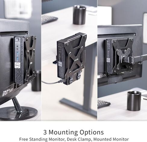 Vivo خلف Monitor Mini PC Mount مصمم ل CPU Dell Optiplex Micro ، حامل كمبيوتر Arm Arm ، مخفي خلف الشاشة ، خيارات تثبيت المكتب والجدار ، الأسود ، Mount-DLMM2 in Saudi Arabia