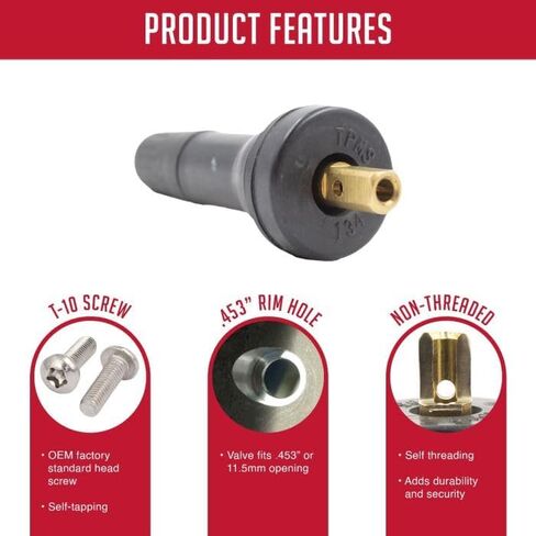 Wheel Accessories Parts PDQ Brand TPMS 12 PC OEM Sensor Service Kit Rubber Valve Stems Short Compatible with Schrader 20008 Fits GM 2006+ Ford 2009+ Subaru 2004+ Chrysler 2005+ Dodge 2005+ Jeep 2005+ in Kuwait