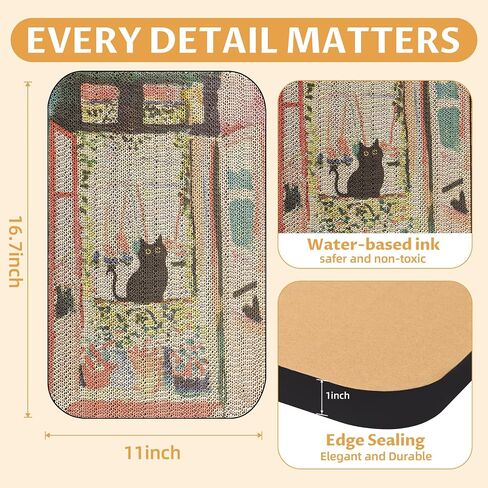3 Packs Art Wall-Mountable Cat Scratching Board with Box, Cat Wall Scratcher, Cat Scratch Pad, Cardboard Cat Scratcher for Indoor Cats Toy (Series1) in Saudi Arabia