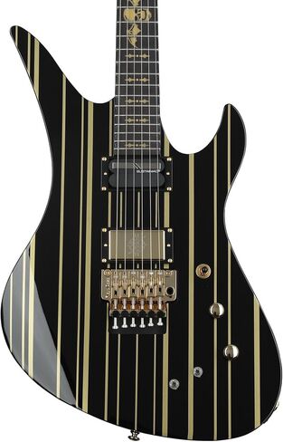 Schecter Synyster Gates Custom-S - Black with Silver Stripes in Saudi Arabia