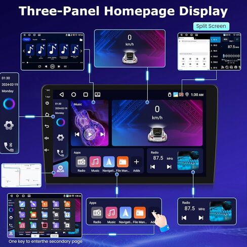 [8 Core 4+64G] for BMW X1 E84 2009-2015 Android 15 Radio: NHOPEEW 10.1 inch IPS Touchscreen Upgrade Stereo - 3D Car Model, Cooling Fan, 5G/WiFi, GPS, DSP Hi-res, Carplay, Custom UI Design + Canbus in Kuwait