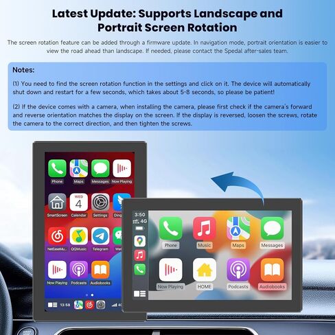 Spedal CL871PRO 6.25 "شاشة Carplay للدراجات النارية ＆ Android Auto Screen ، TPMs ، House Quick-Release Hound ، Pully Body Careplication ، MPS for Motordike ، Bluetooth ، Siri/G00gle Assistant in Kuwait