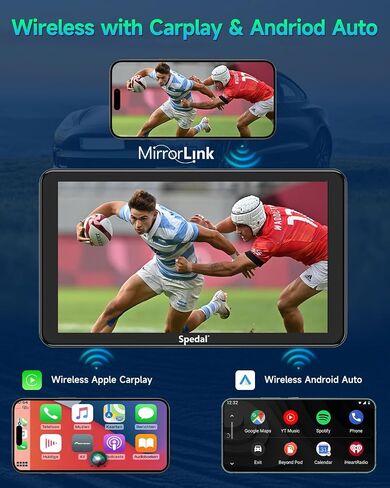 Spedal CL871PRO 6.25 "شاشة Carplay للدراجات النارية ＆ Android Auto Screen ، TPMs ، House Quick-Release Hound ، Pully Body Careplication ، MPS for Motordike ، Bluetooth ، Siri/G00gle Assistant in Kuwait