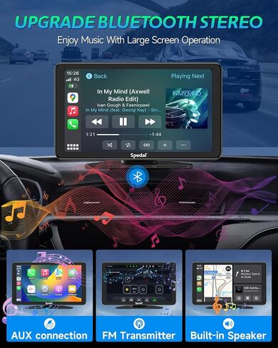 Spedal CL871PRO 6.25 "شاشة Carplay للدراجات النارية ＆ Android Auto Screen ، TPMs ، House Quick-Release Hound ، Pully Body Careplication ، MPS for Motordike ، Bluetooth ، Siri/G00gle Assistant in Kuwait