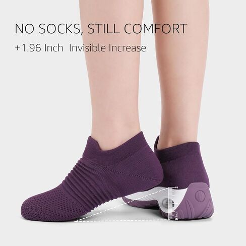 HKR Women's Walking Shoes Arch Support Non Slip Work Shoes Breathable Knit Upper Lightweight for Plantar Fasciitis in Saudi Arabia