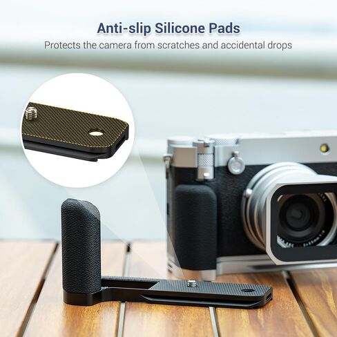 Metal Hand Grip L Bracket for Fuji Fujifilm X-T30 II X-T30 X-T20 X-T10 Anti-Slip Holder, w/Battery Memory Card Compartment Opening & Speaker Hole, Replaces MHG-XT10 in Saudi Arabia