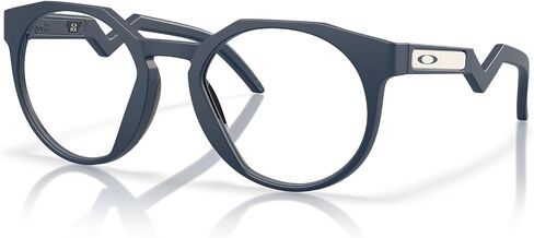 Oakley Men's OX8139 HSTN RX Round Prescription Eyewear Frames ، Matte Blue Steel/Demo Lens ، 50 mm in Kuwait