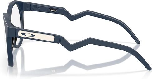 Oakley Men's OX8139 HSTN RX Round Prescription Eyewear Frames ، Matte Blue Steel/Demo Lens ، 50 mm in Kuwait