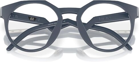 Oakley Men's OX8139 HSTN RX Round Prescription Eyewear Frames ، Matte Blue Steel/Demo Lens ، 50 mm in Kuwait