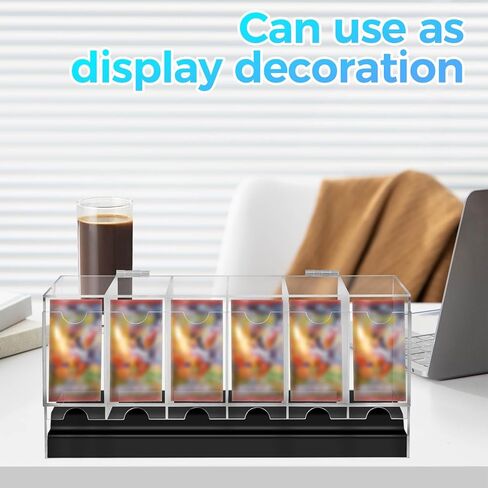 6 فتحات حزمة صافية صافية ، موزع بطاقات العمل ، أكريليك للأشعة فوق البنفسجية حزمة حزمة موزع و Collector Boster Bost in Kuwait