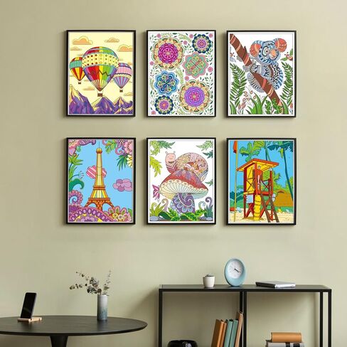 Kalysky Adult Coloring Book Set - 3 Coloring Books for Adults Relaxation, Country Gardens, Farm & City Sights Themes | Stress Relief Coloring Book for Women in Kuwait