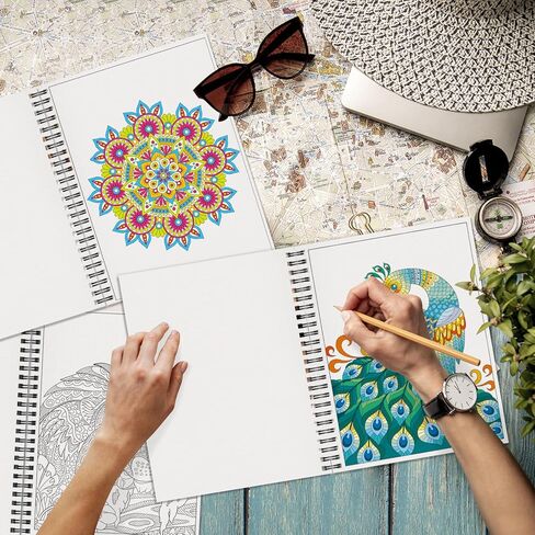 Kalysky Adult Coloring Book Set - 3 Coloring Books for Adults Relaxation, Country Gardens, Farm & City Sights Themes | Stress Relief Coloring Book for Women in Kuwait