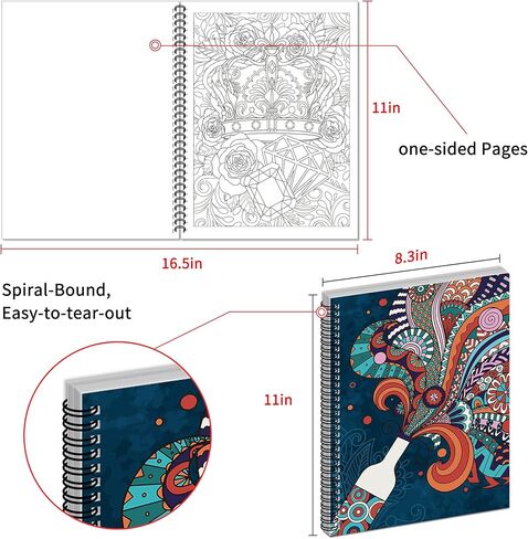 Kalysky Adult Coloring Book Set - 3 Coloring Books for Adults Relaxation, Country Gardens, Farm & City Sights Themes | Stress Relief Coloring Book for Women in Kuwait