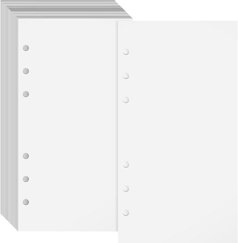 40 Sheets A6 Blank Release Paper Refills for Collecting Sticker Reusable Sticker Binder Book, 6.89 * 3.74in Insert Sheet for 6 Ring Sticker Organizer Album Storage Book in Saudi Arabia